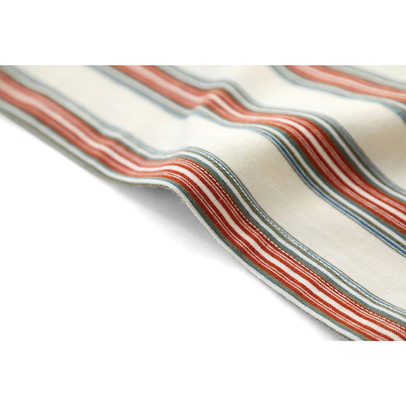 Ivy Look 4-Color Yarn-Dyed Striped Cotton Tee