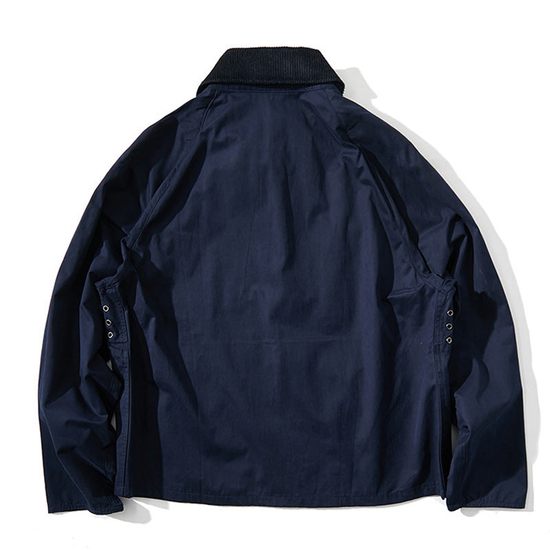 Corduroy neck casual jacket