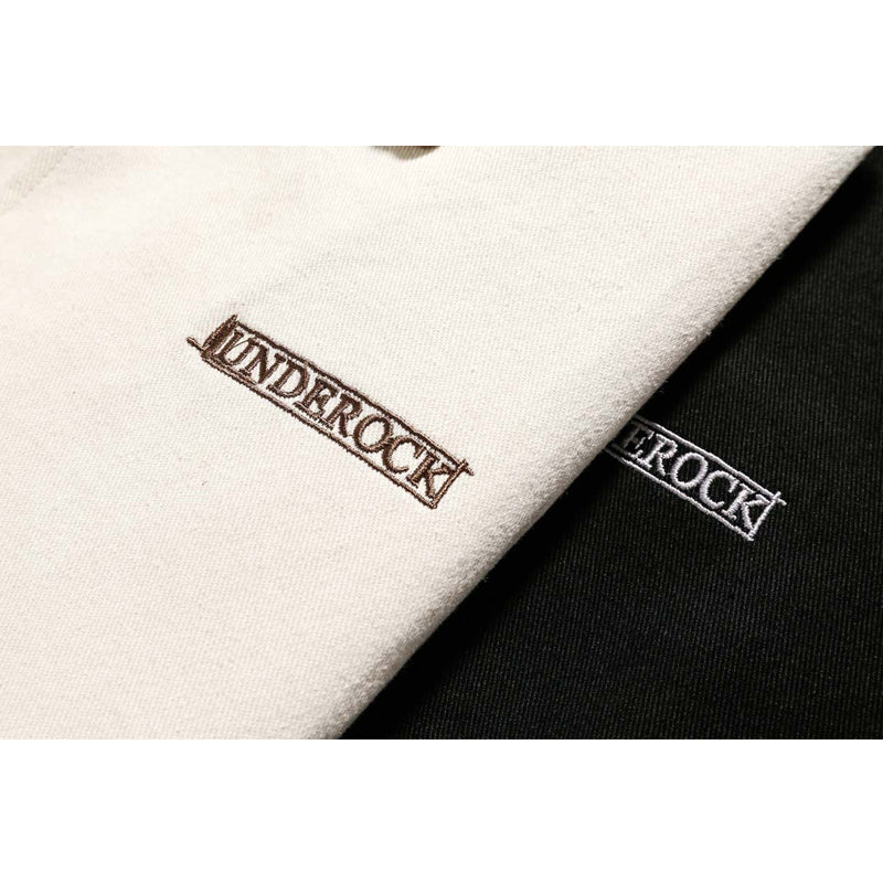 Mixed color turndown collar striped button jacket