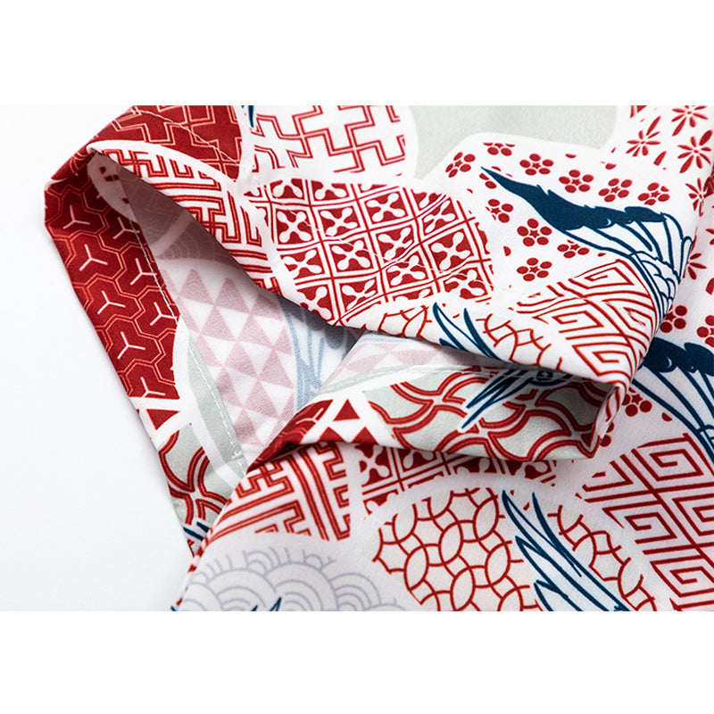 Traditional print all-over aloha short-sleeved shirt