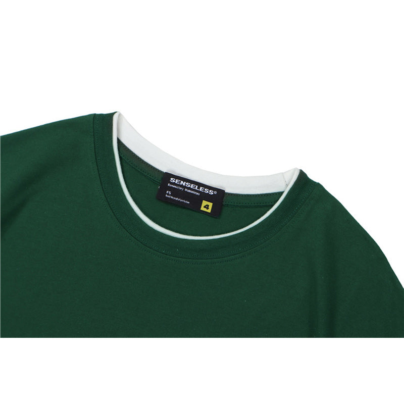 Embroidered animal simple and easy-to-match short-sleeved T-shirt