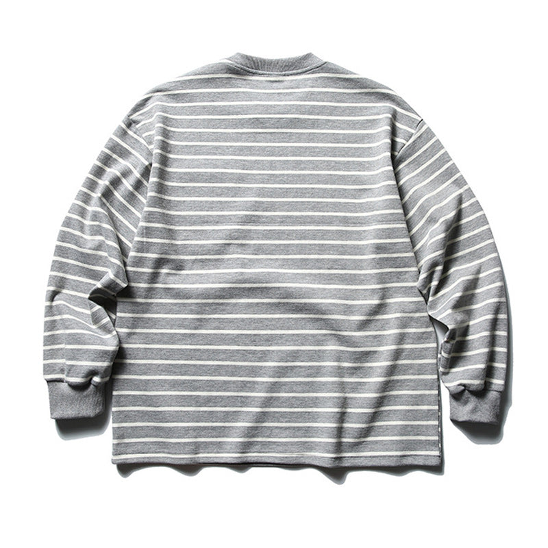 New Autumn Collection: Striped Pocket Long Sleeve T-Shirt