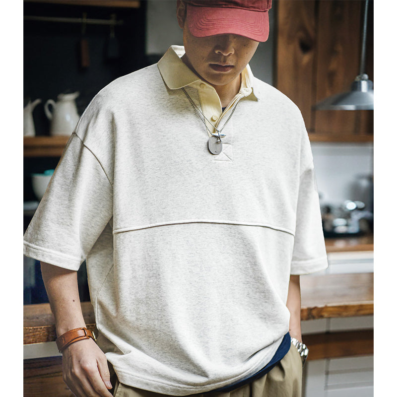 New for summer: 280G polo tee, plain knit short sleeves