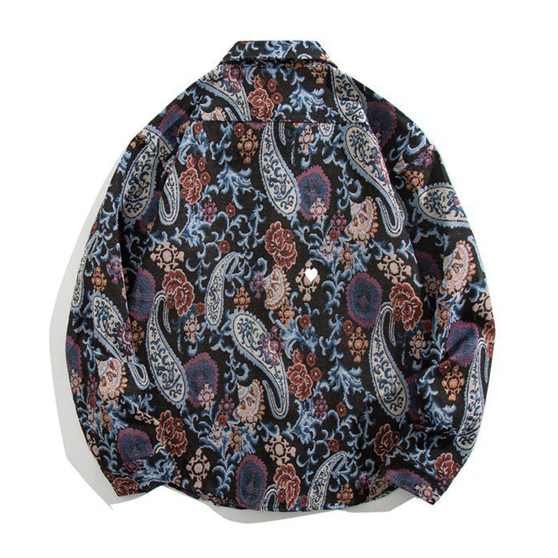 Geometric ethnic vintage bohemian shirt