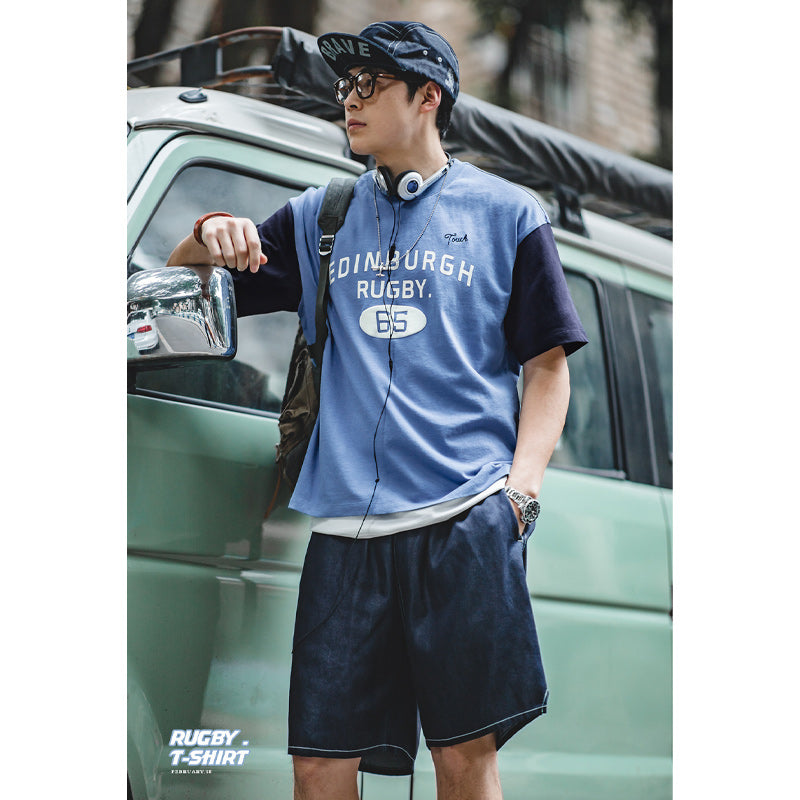 袖・配色切替 イングランドラグビーTシャツ