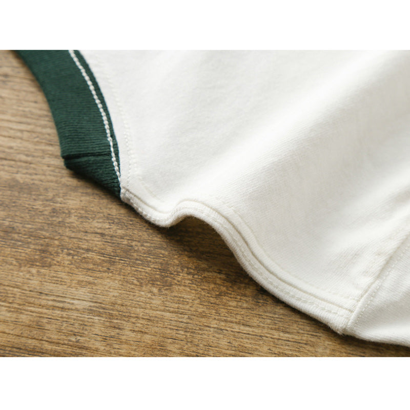 Vintage Alphabet Cotton Short Sleeve T-Shirt