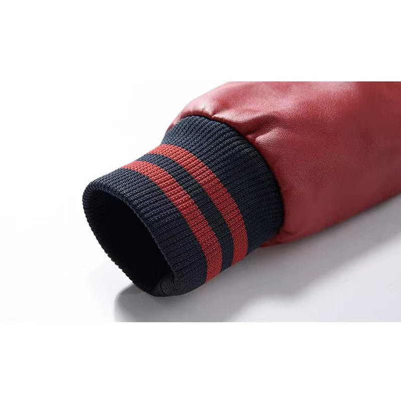 Men's stadium jumper splicing