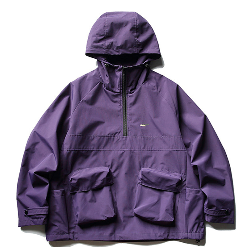 春新作無地ハーフジップ ジャケット