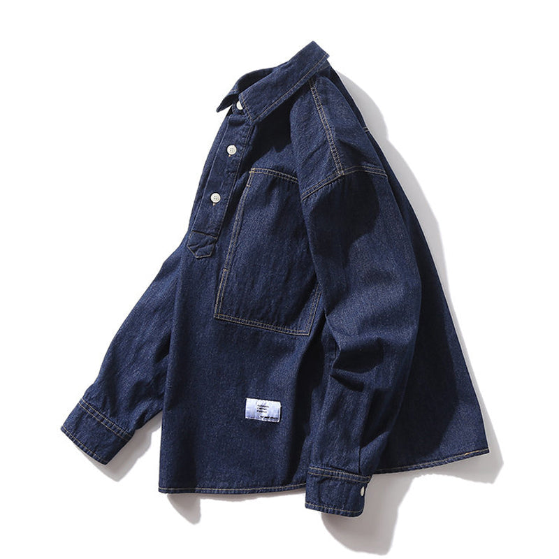 USARMY Military Denim Pullover Shirt