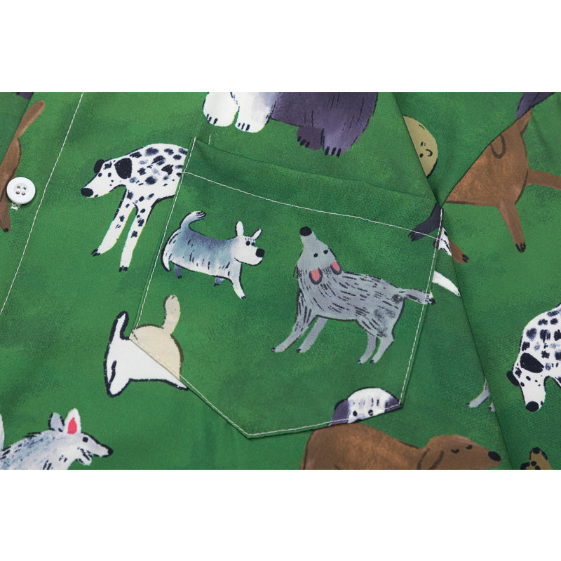 "Cute Animal" All-Over Print Short Sleeve Shirt