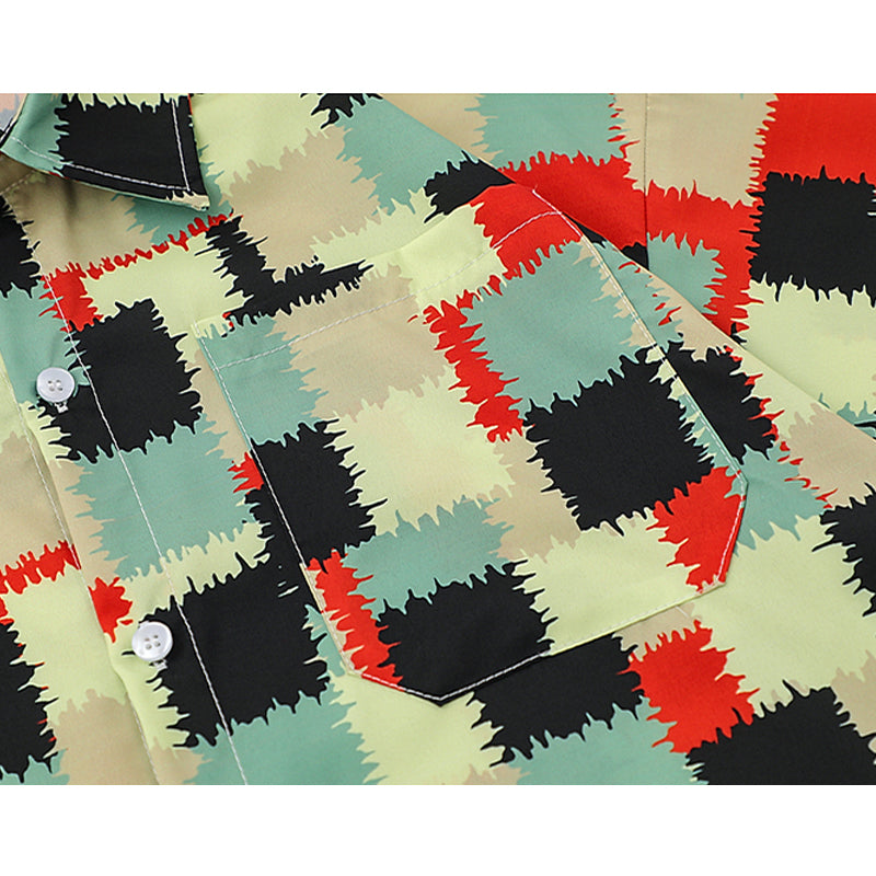 New for summer: Vintage check print short sleeve shirt