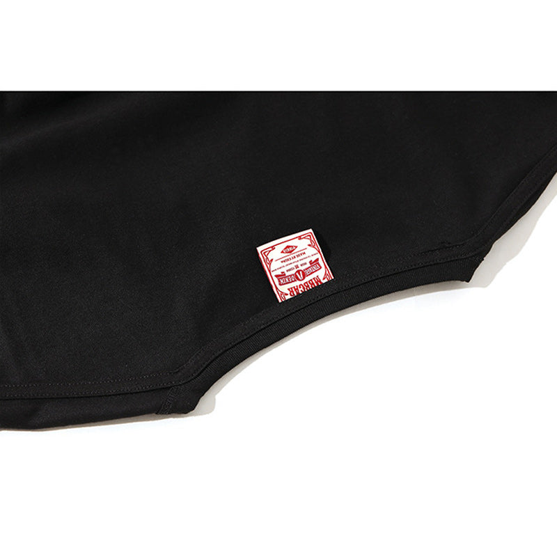 アメカジ無地ボタン半袖Tシャツ