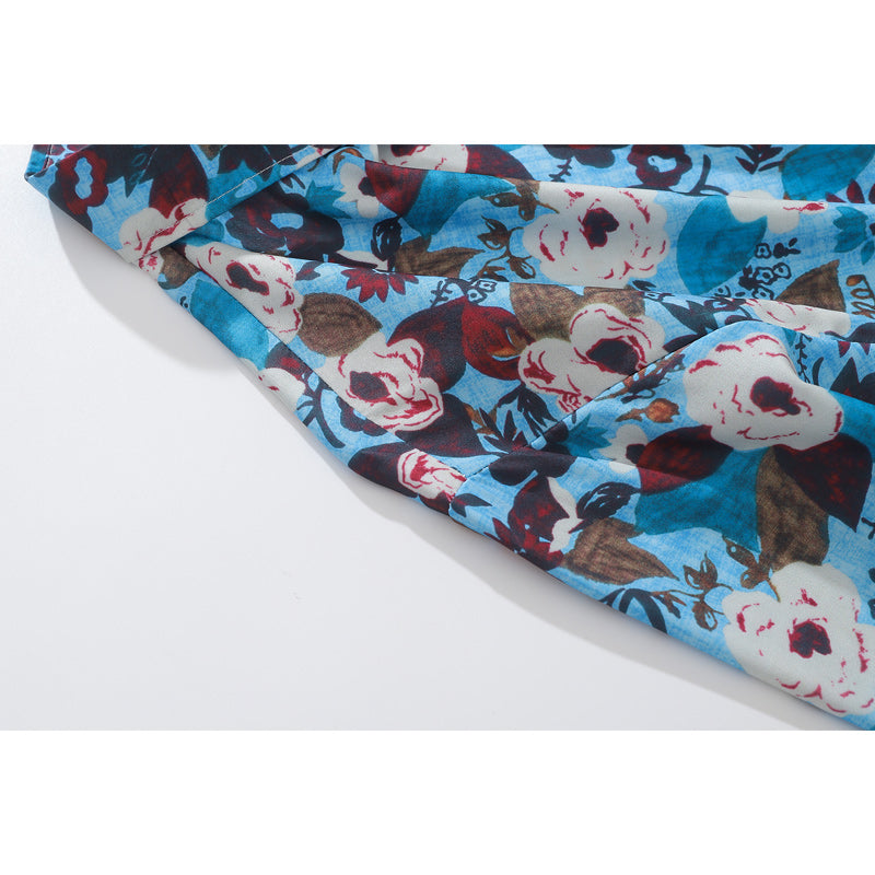 New Autumn Collection: Full Bloom Blue Long Sleeve Shirt