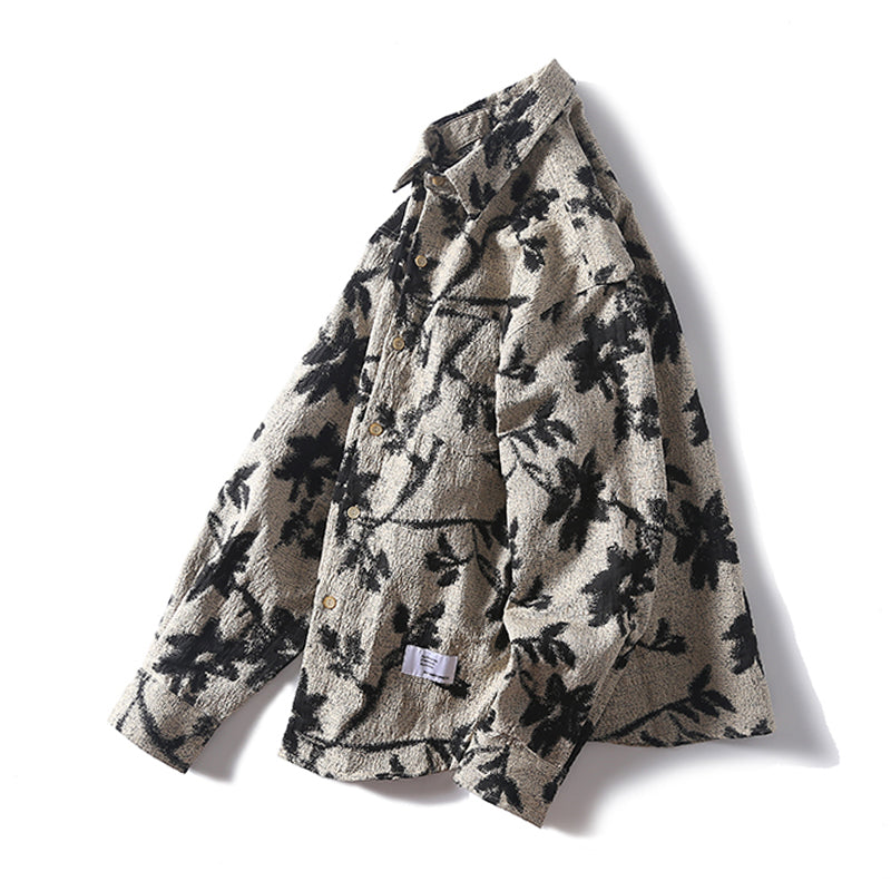 Original ink painting style print one-tone shirt