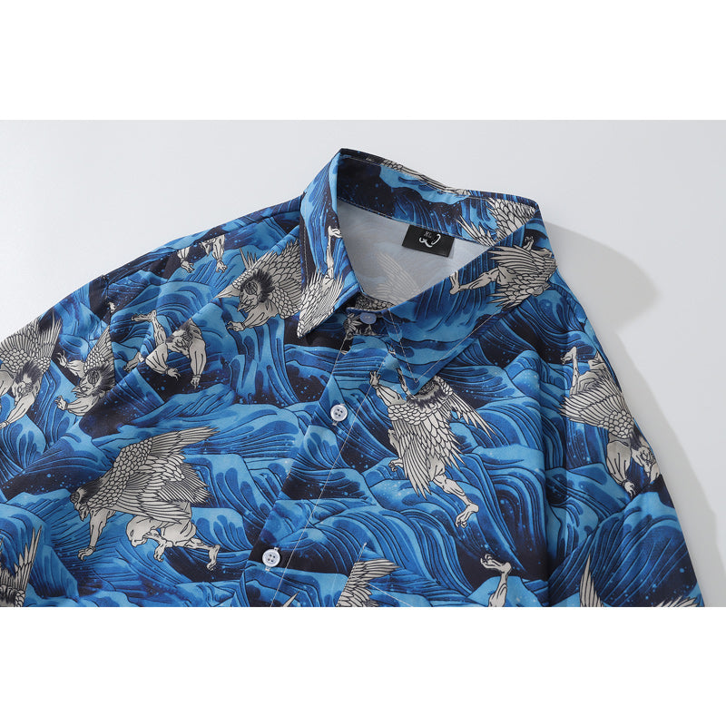 New Autumn Print Long Sleeve Shirt