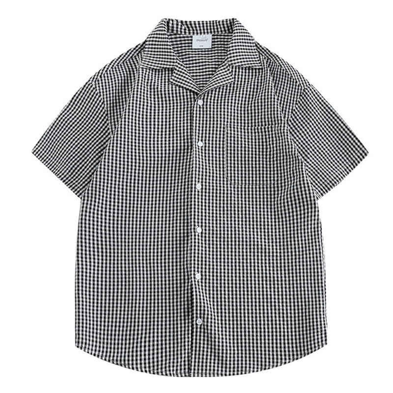Retro Cuban Check Short Sleeve Shirt