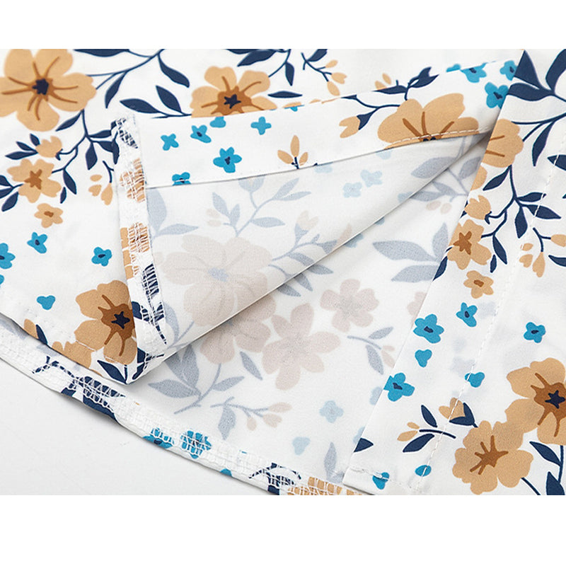 New for summer: floral print short-sleeved shirt