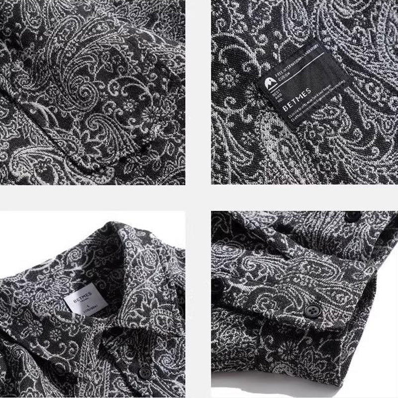 Ethnic Paisley Print Drop Shoulder Shirt