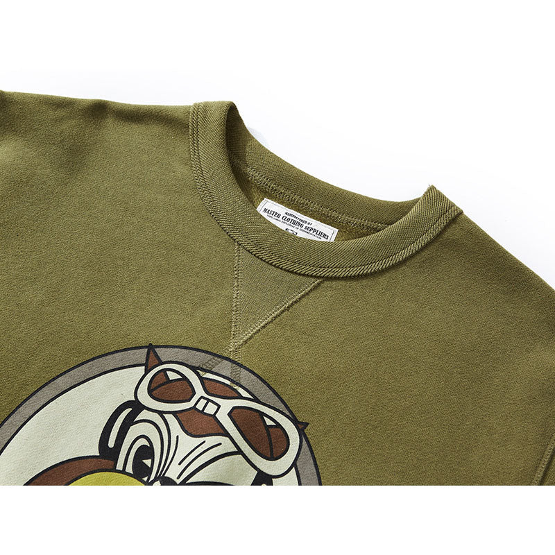 American Casual 490G Round Neck Pullover Hoodie