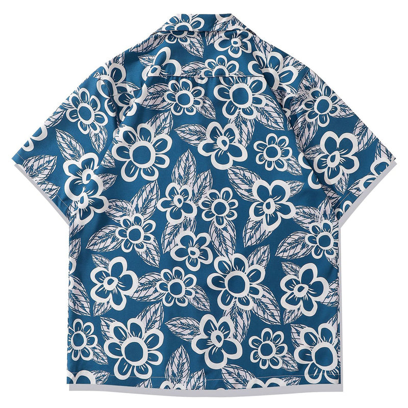 New for summer: Graffiti print short-sleeved shirt