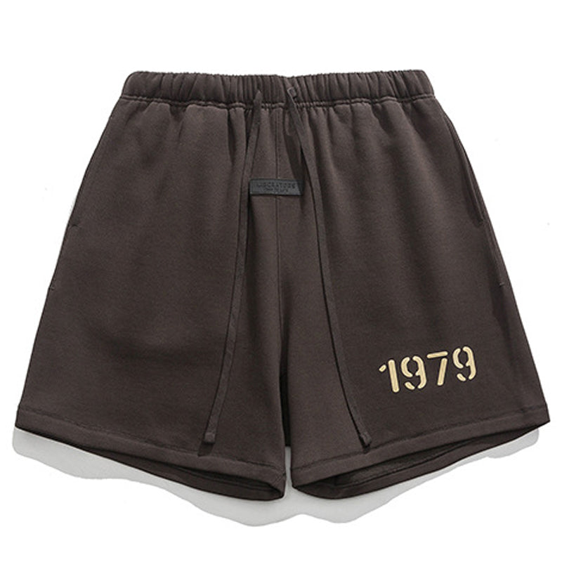 Military print sweat shorts