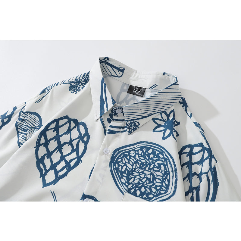 Autumn New Fashion Print Long Sleeve Shirt