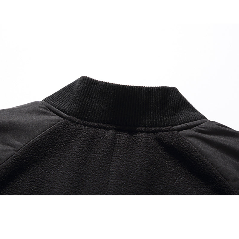 Padded fleece flight jacket
