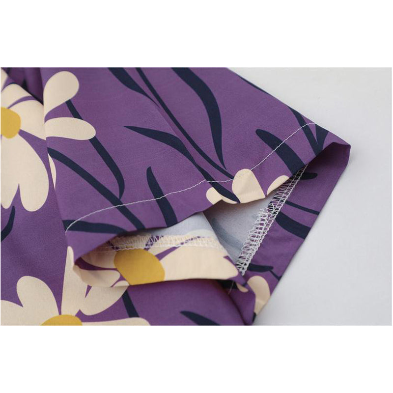New for summer: floral print short-sleeved shirt