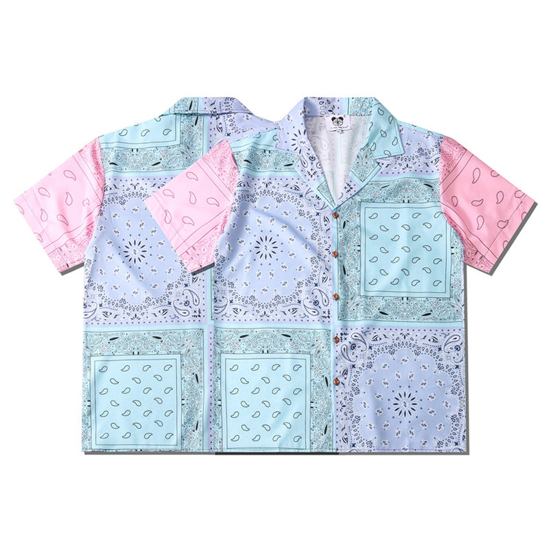 New for summer: Cashew print short-sleeved shirt