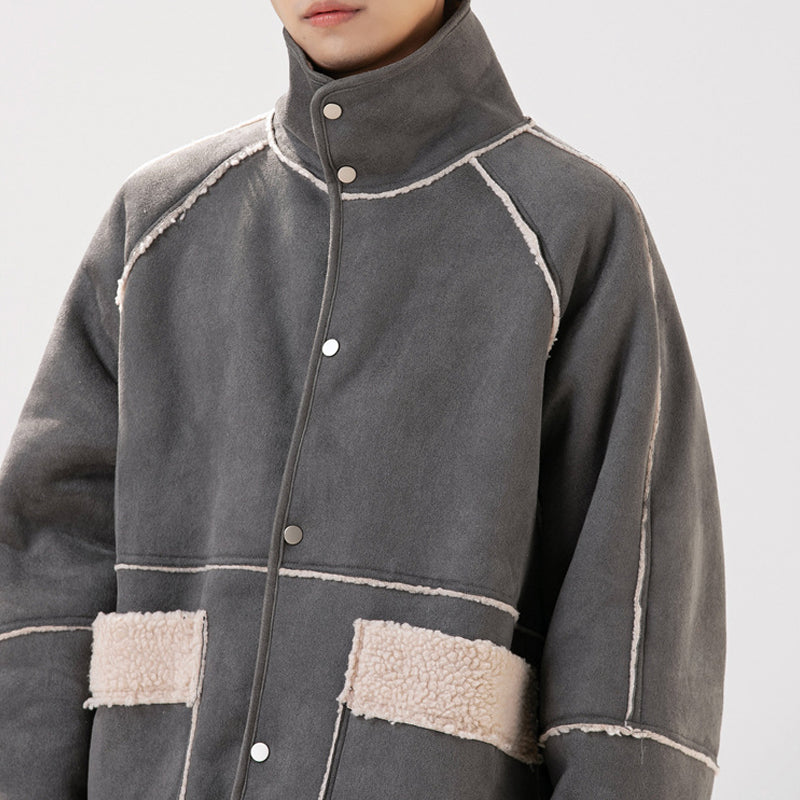 Men's Lambswool Warm Loose Fit Jacket