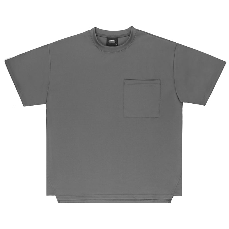 Quick-drying, non-iron functional pocket plain tee