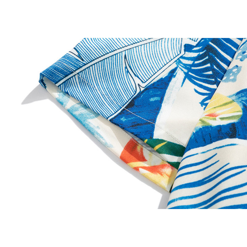 New for summer: Aloha print short-sleeved shirt