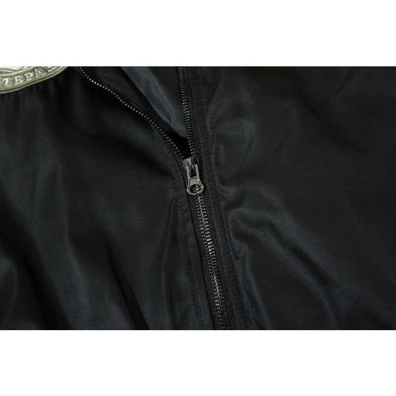 American casual embroidered alphabet flight jacket