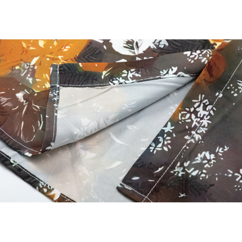 Summer Hawaiian Print Short Sleeve Shirt