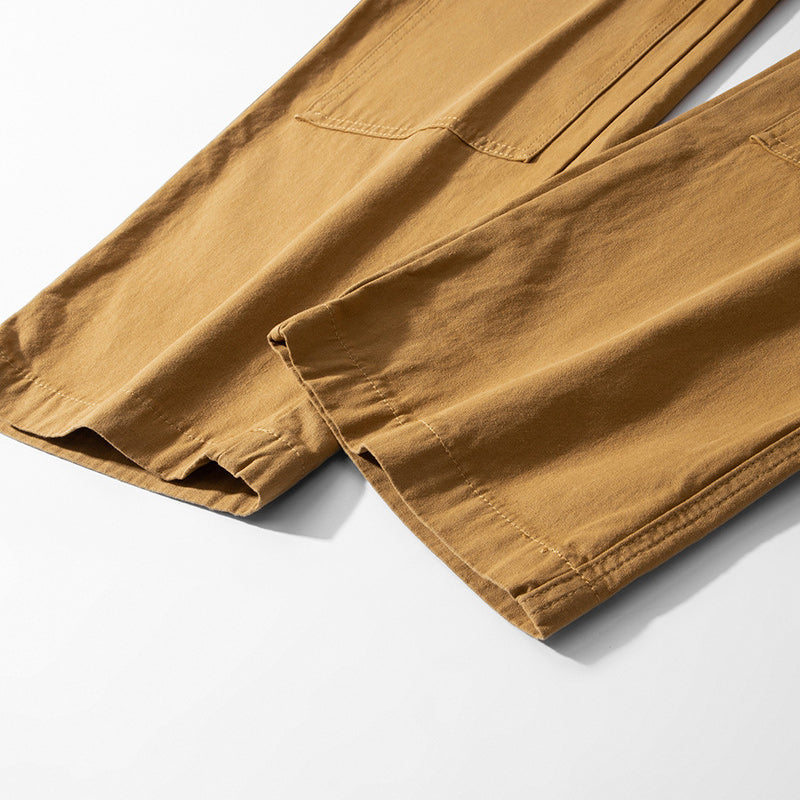 Piqué canvas multi-pocket work pants