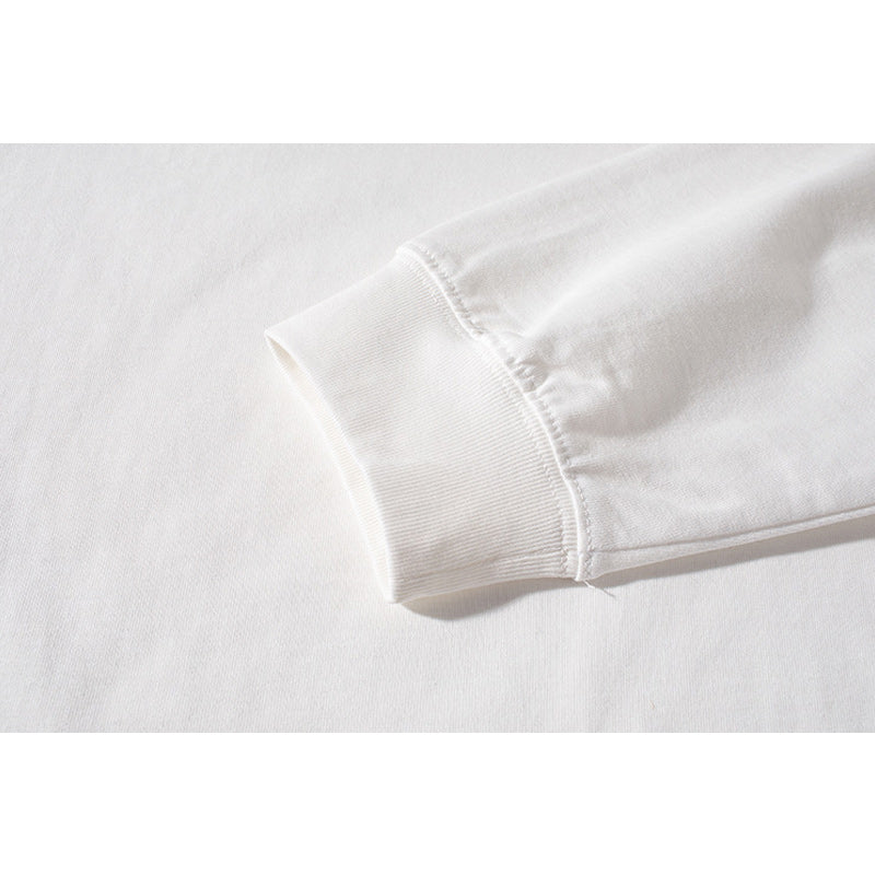 定番合わせやすい刺繍長袖Tシャツ