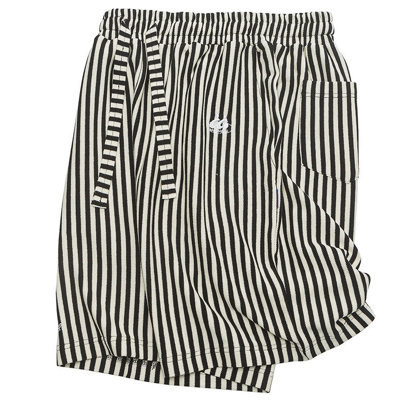 New Summer Striped Knit Shorts