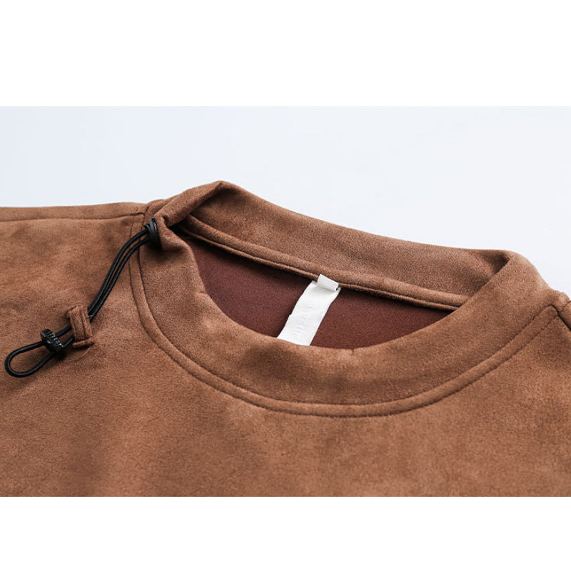 New for summer: 3D pocket suede short sleeve T-shirt