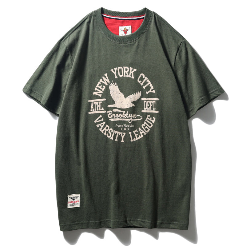 New summer American casual print T-shirt