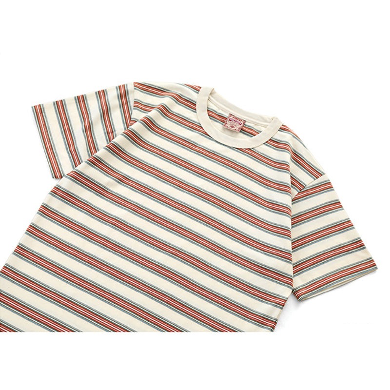Ivy Look 4-Color Yarn-Dyed Striped Cotton Tee