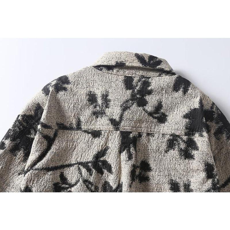 Original ink painting style print one-tone shirt