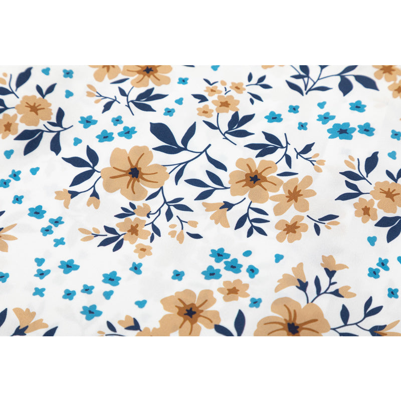 Fresh floral print short sleeve shirt