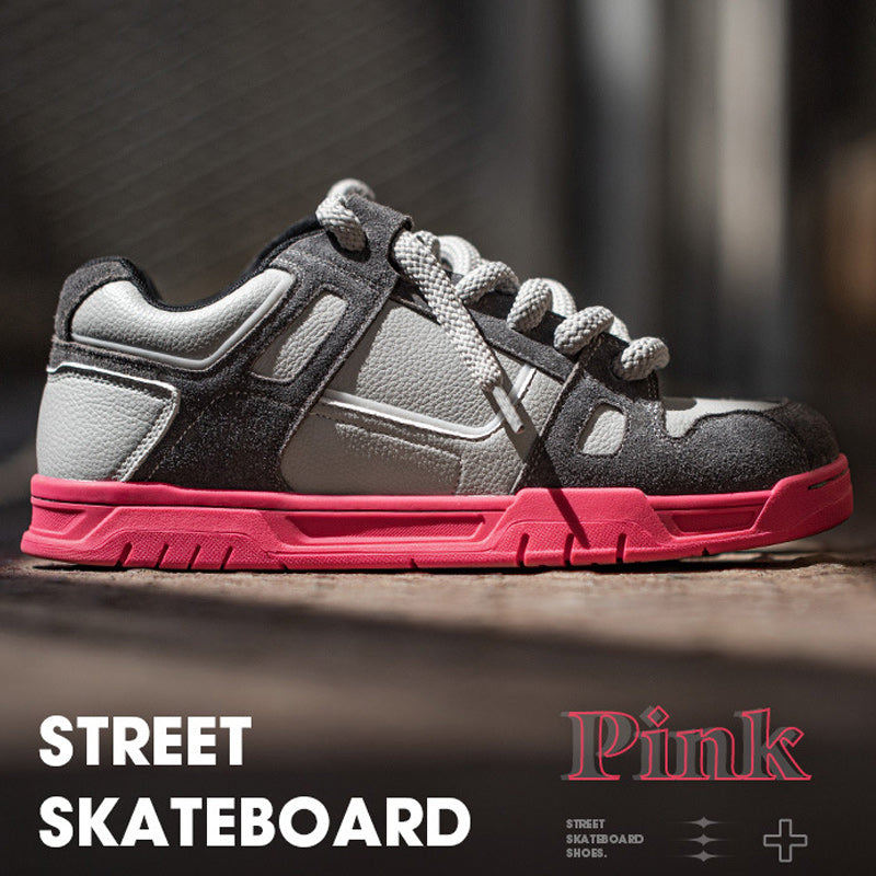 Unique casual color matching thick sole sneakers
