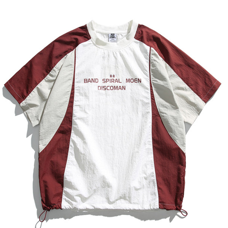 夏新作配色4色展開速乾半袖Tシャツ