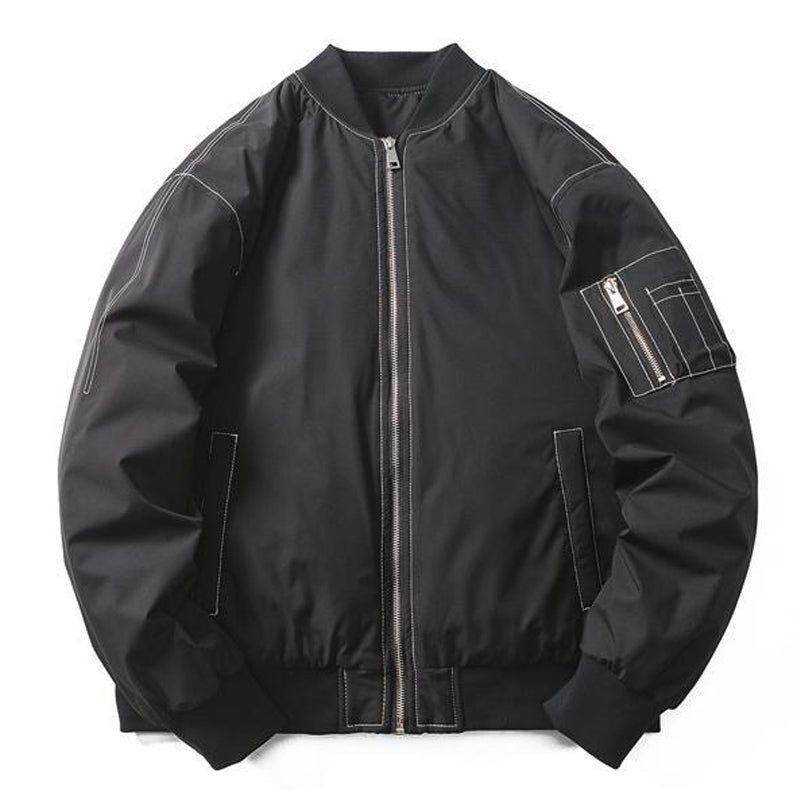 American casual padded bomber jacket