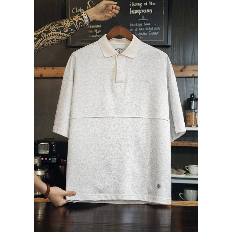 New for summer: 280G polo tee, plain knit short sleeves