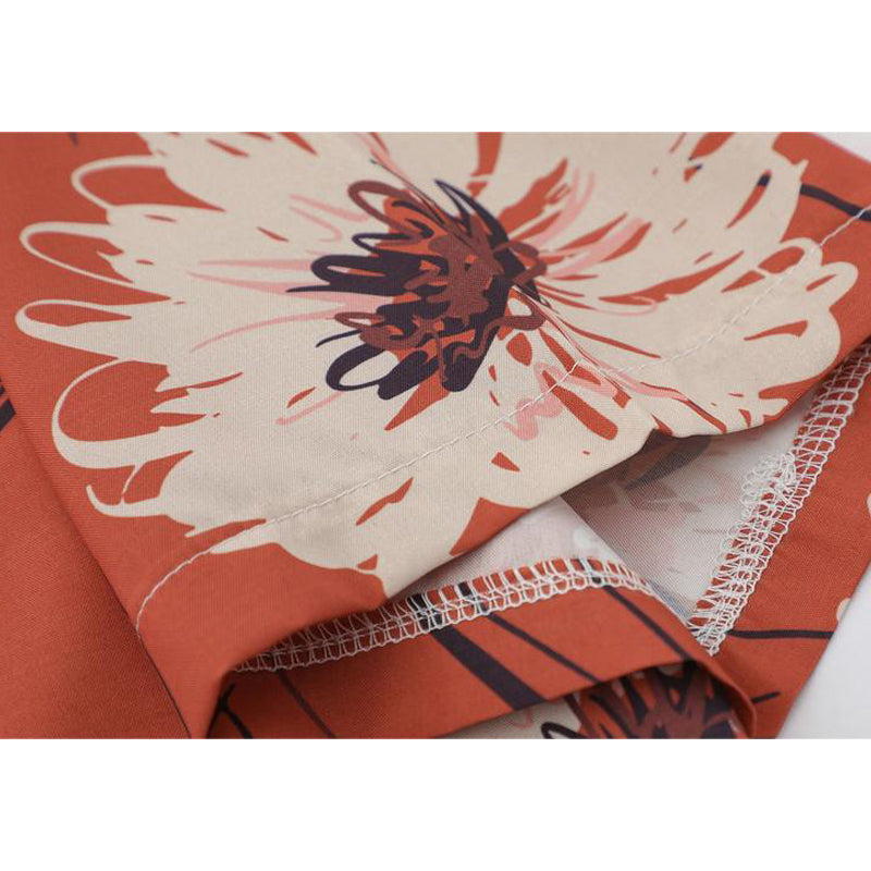New for summer: floral print short-sleeved shirt