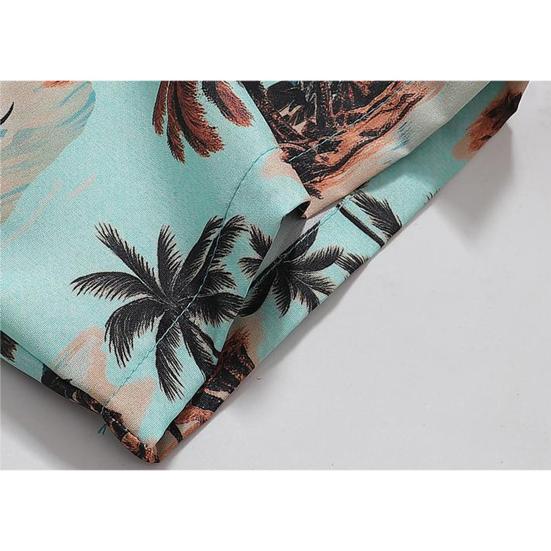 New for summer: Aloha print short-sleeved shirt