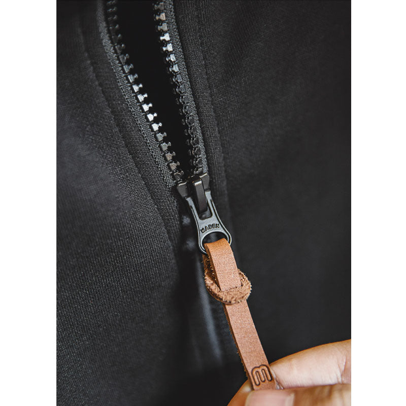 Fleece-lined high-neck tennis jacket