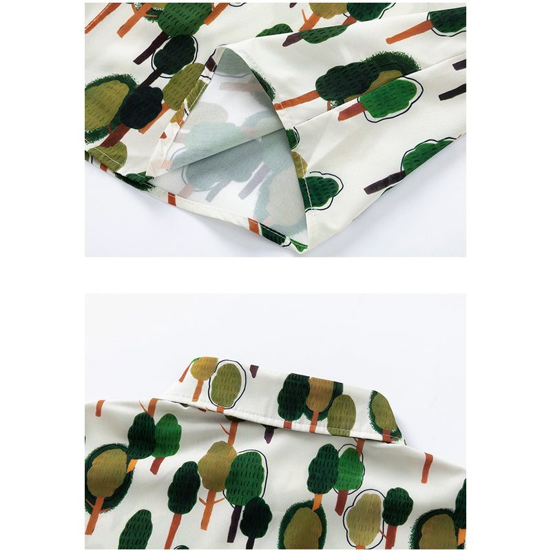 New for summer: Forest print short-sleeved shirt